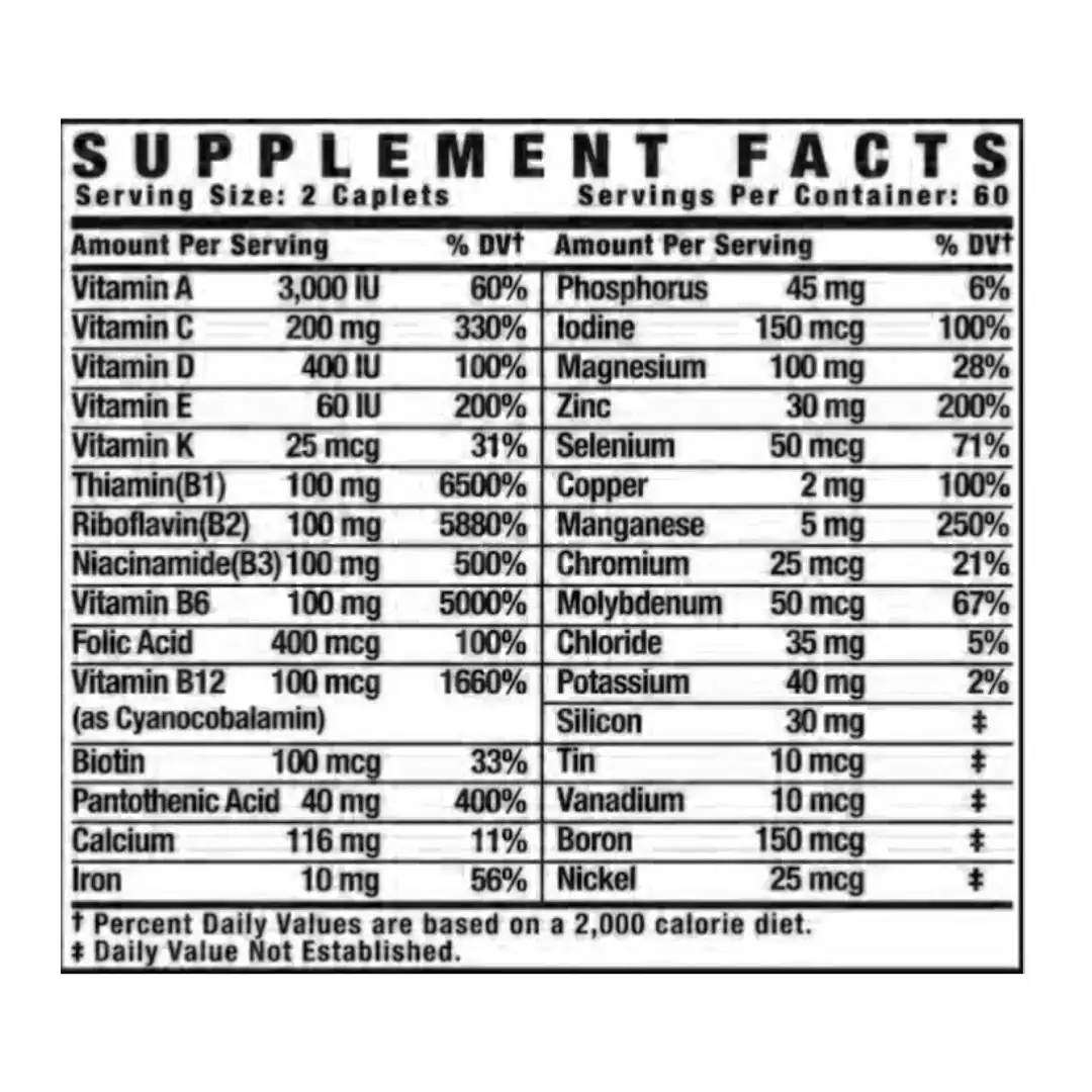ficha nutricional vita xs ronnie coleman