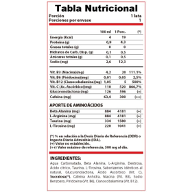 ficha nutricional kreator bebida energizante