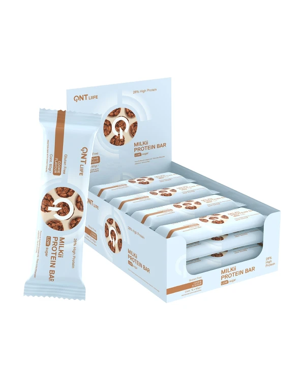 Display QNT Milkii Protein Bar cookie