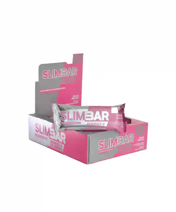 Caja 12 Barritas de Proteína Slimbar 60g_ Berries a la Crema