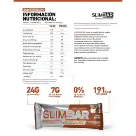Caja 12 Barritas de Proteína Slimbar 60g_ Chocolate - Imagen 3