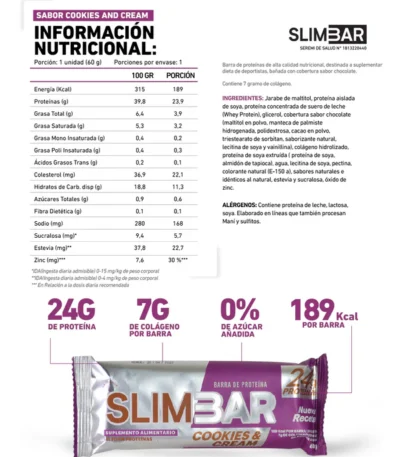Slimbar Cookies and cream