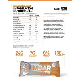 Caja 12 Barritas de Proteína Slimbar 60g_ Platano Manjar - Imagen 3