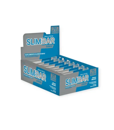 Display 12 Barritas de Proteína Slimbar 60g_ Coco