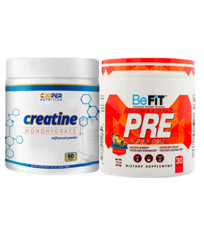 Creatina Cooper Nutrition 300g + Pre entreno Befit