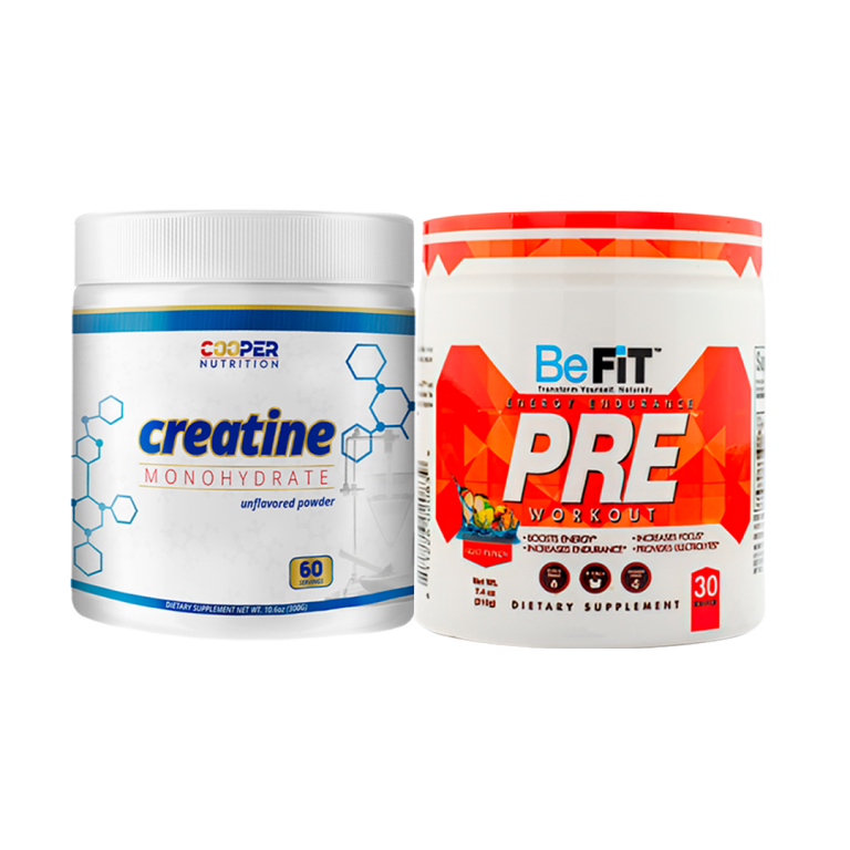 Creatina Cooper Nutrition 300g + Pre entreno Befit