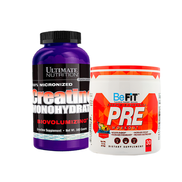Creatina Ultimate Nutrition 300g + Pre entreno Befit