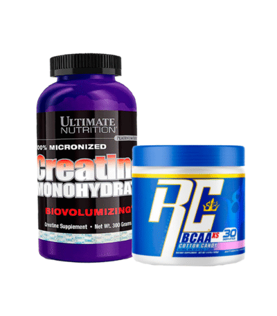 Creatina Ultimate Nutrition 300g + BCAA Ronnie Coleman 30serv.
