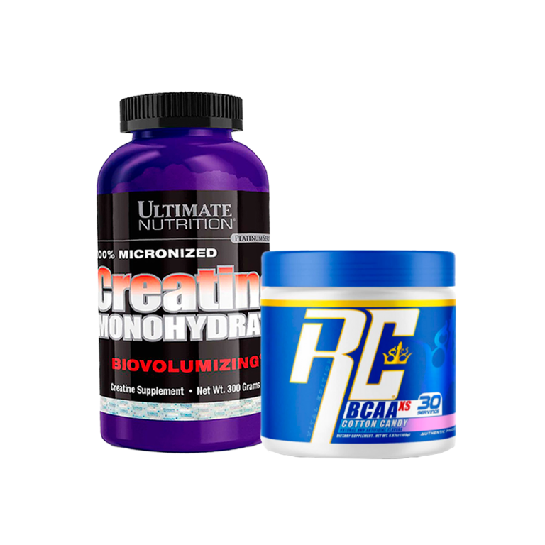 Creatina Ultimate Nutrition 300g + BCAA Ronnie Coleman 30serv.