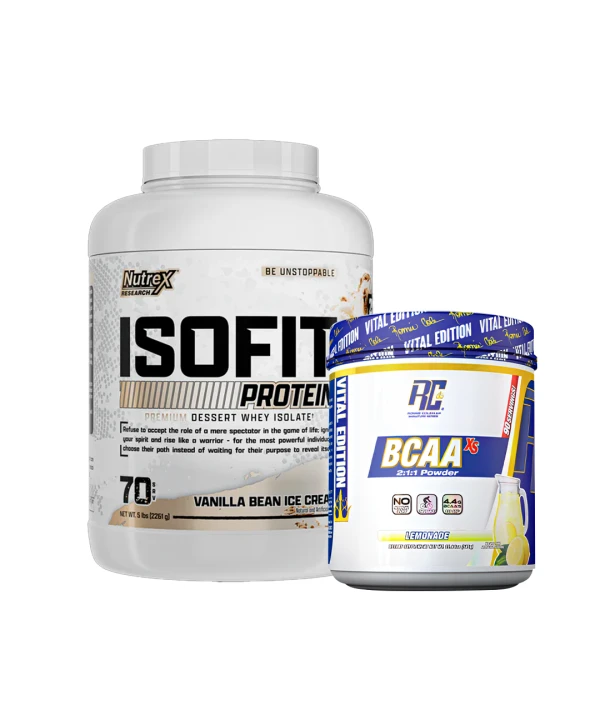 Pack Proteína Isofit Vainilla 5lb + BCAA RC 90 Serv.