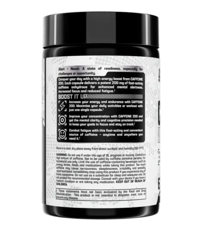 Caffeine 200 energía y concentración para entrenamientos