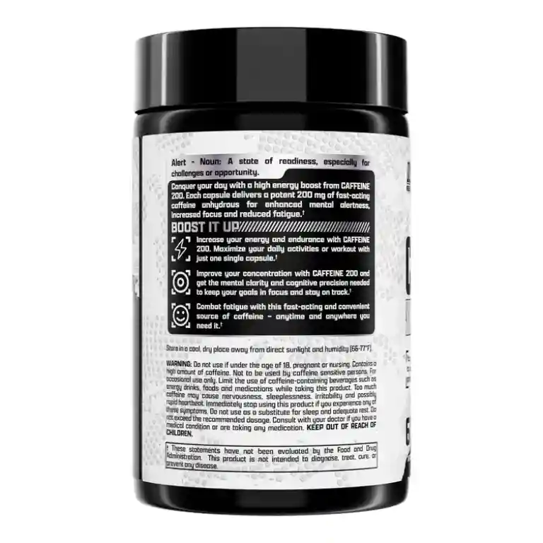 Caffeine 200 energía y concentración para entrenamientos