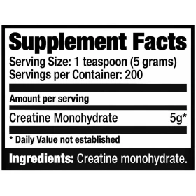 Creatina Monohidratada 1 Kg Ultimate Nutrition Sin Sabor Vegana - Imagen 3
