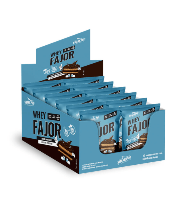 Shark Whey Alfajor Proteico – Caja 12 unidades – Shark Pro