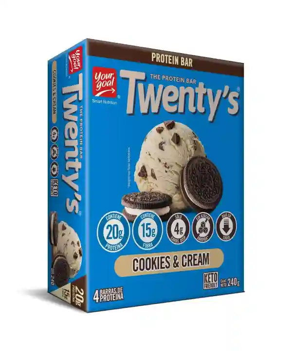 Barra de Proteína Twenty’s Your Goal – Caja 4 unidades (240 g)